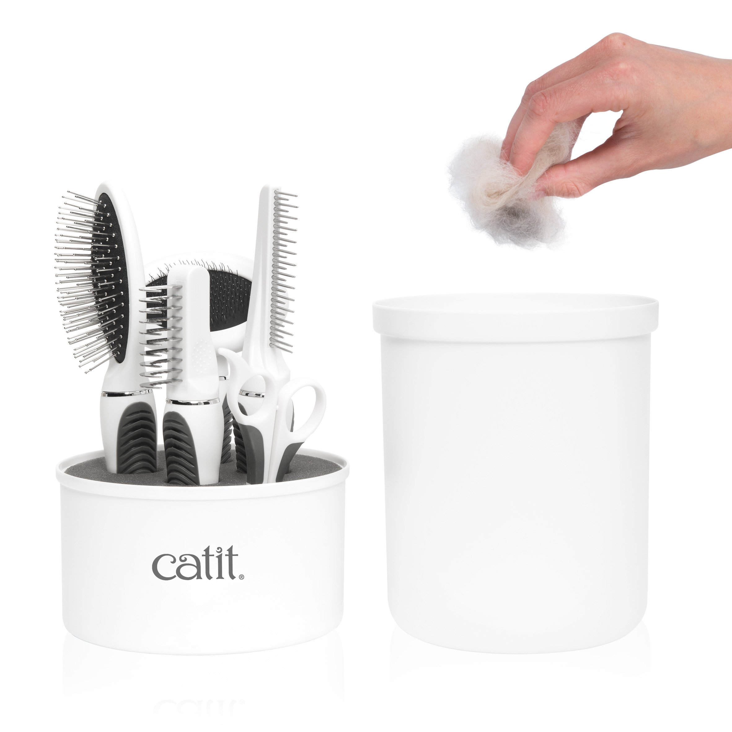 catit-langhaar-fellpflege-set-5-teilig-mit-aufbewahrungsbox image 2