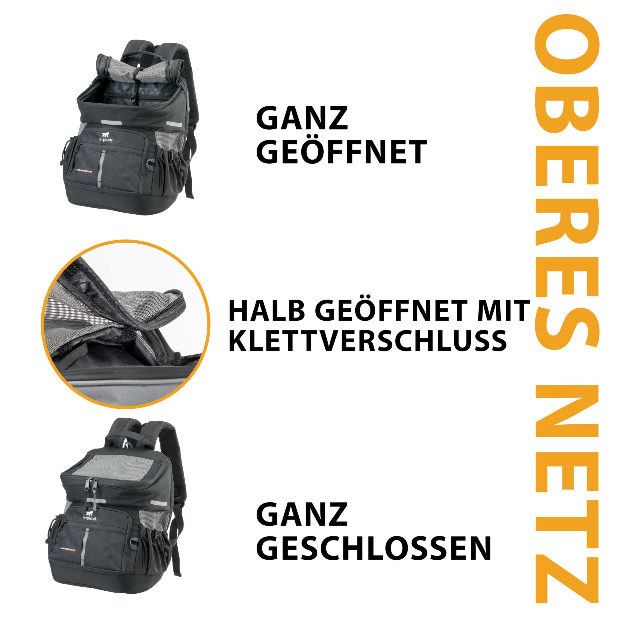 ferplast-voyager-backpack-350-hunderucksack-katzenrucksack-29-x-21-x-36-cm-schwa image 6