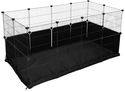 kerbl-pet-indoor-gehege-hoppla-schwarz-144x72x72-cm-f-r-kaninchen-und-nager image 8