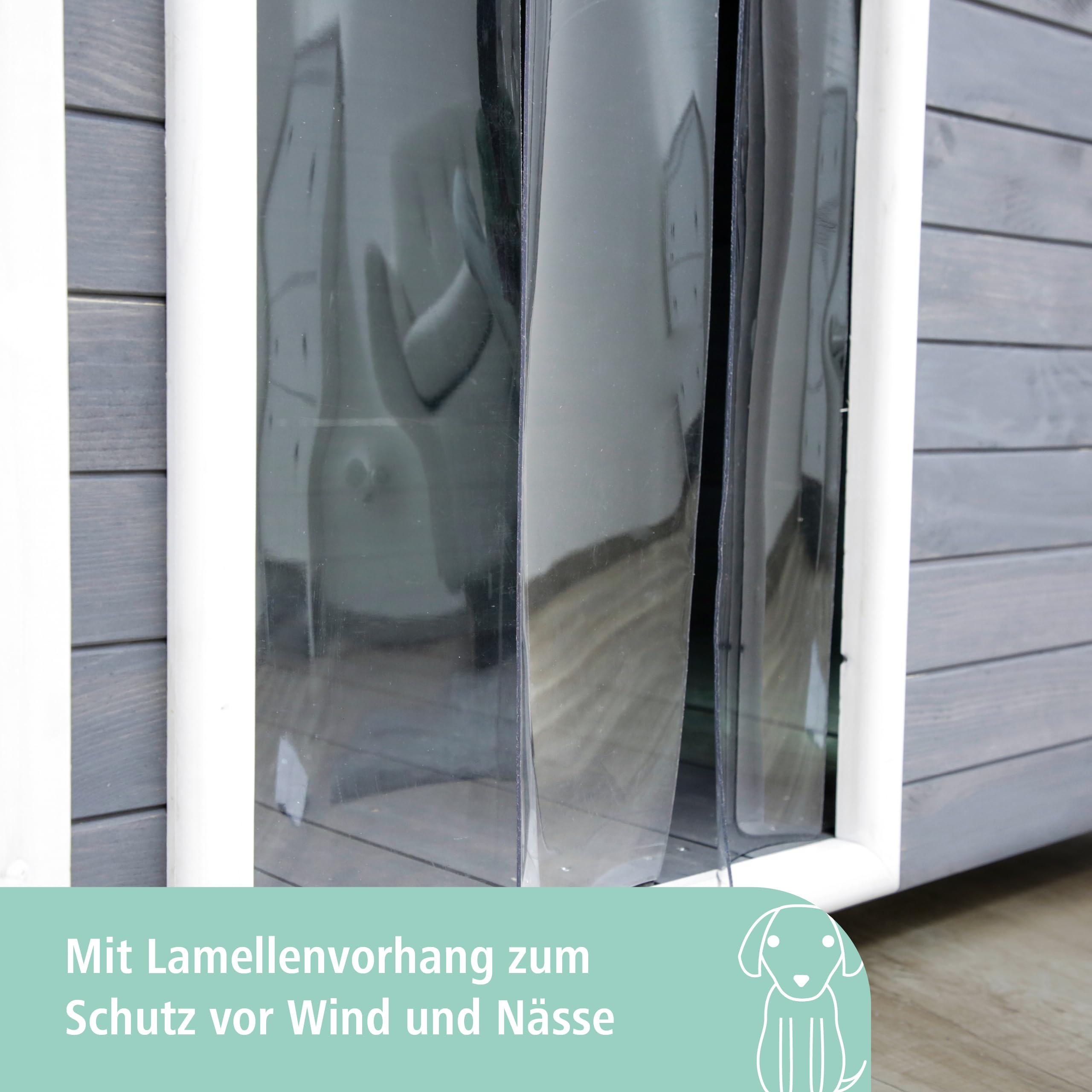 kerbl-pet-hundeh-tte-kenny-wei-grau-holz-hundehaus-113-x-77-x-81-cm image 2