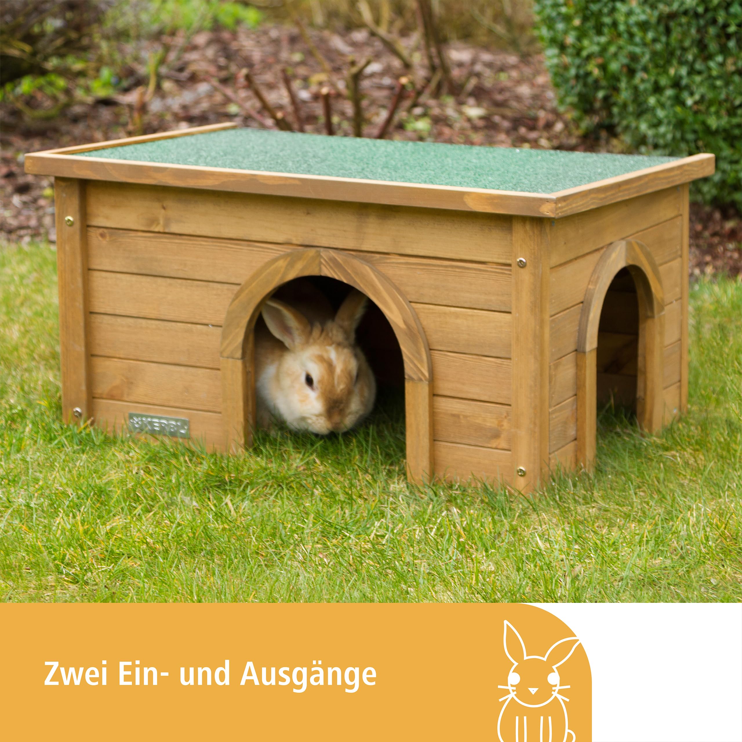 kerbl-pet-nagerhaus-59-x-39-x-30-cm-fichte-mit-bitumendach image 3