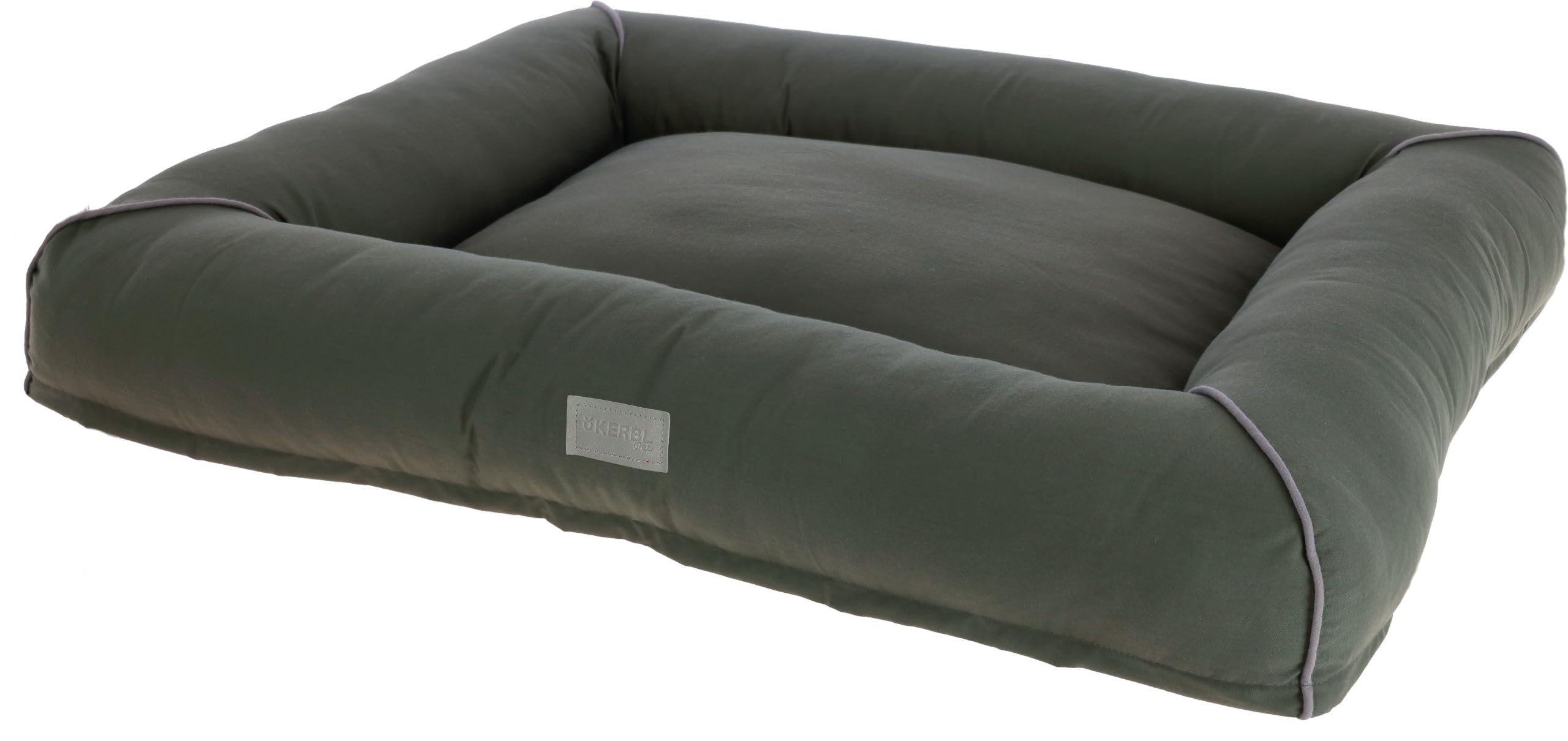 kerbl-pet-kuschelbett-jerome-dunkelblau-cognac-75x60x10-cm-hundebett image 6