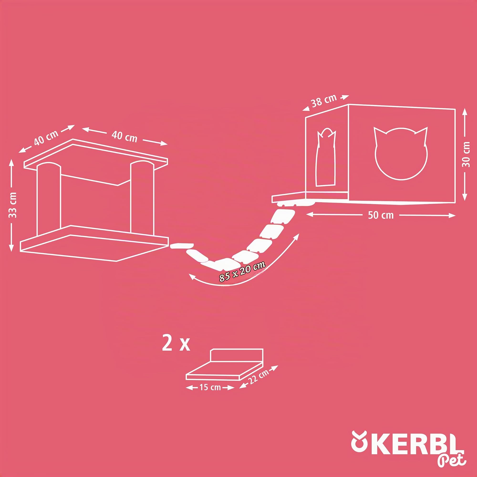 kerbl-pet-katzenspielplatz-top-natur-wei-5-teiliges-kletterwandset-aus-massivhol image 5