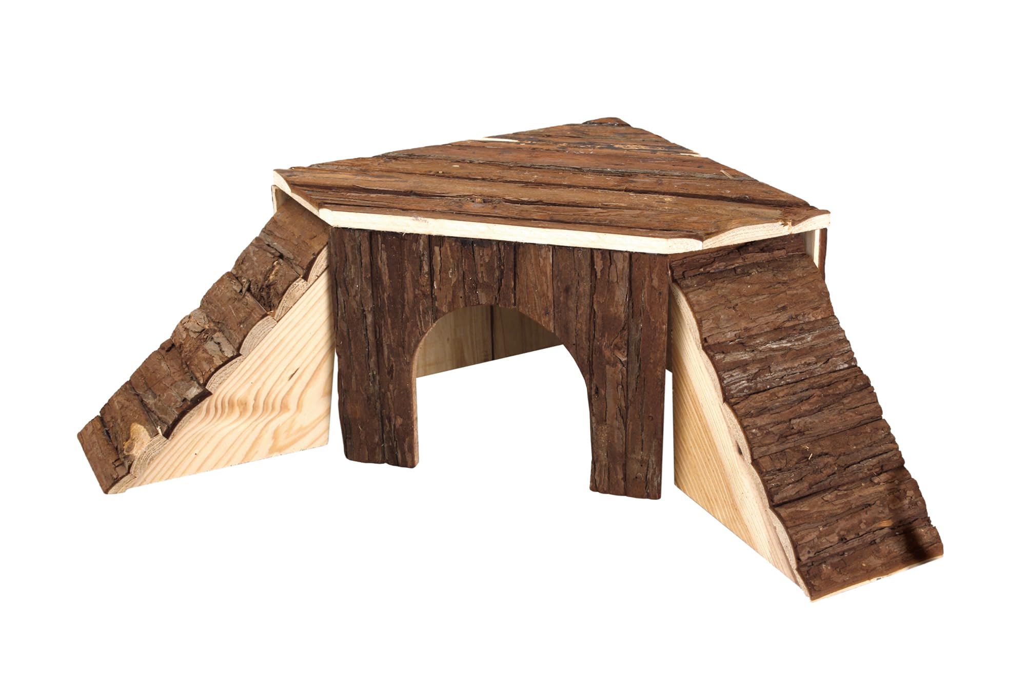 karlie-wonderland-naturholzhaus-sunny-mit-leiter-35-x-35-x-16-cm-f-r-nager image 1
