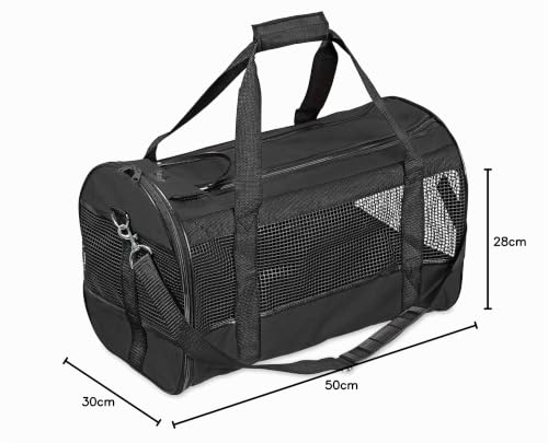 karlie-divina-tragetasche-f-r-kleine-hunde-und-katzen-50-x-28-x-h-30-cm-schwarz image 8