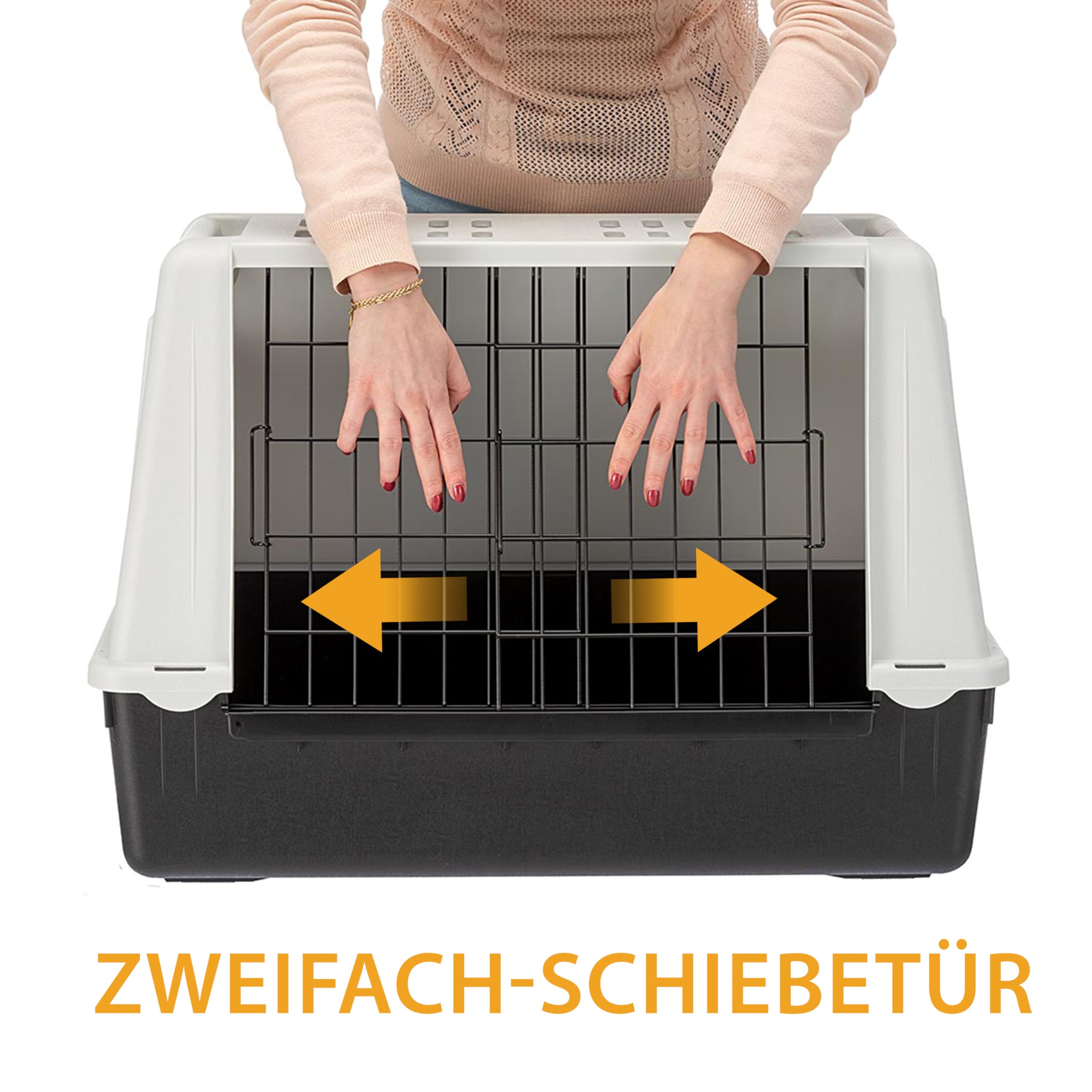 ferplast-atlas-car-mini-hundebox-auto-mit-l-ftungsgitter-72-x-41-x-h-51-cm image 5
