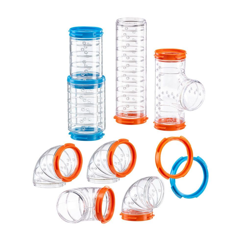 ferplast-kit-tube-curve-hamster-r-hrenset-9-teilig-tunnel-6-cm-mit-bel-ftung image 1