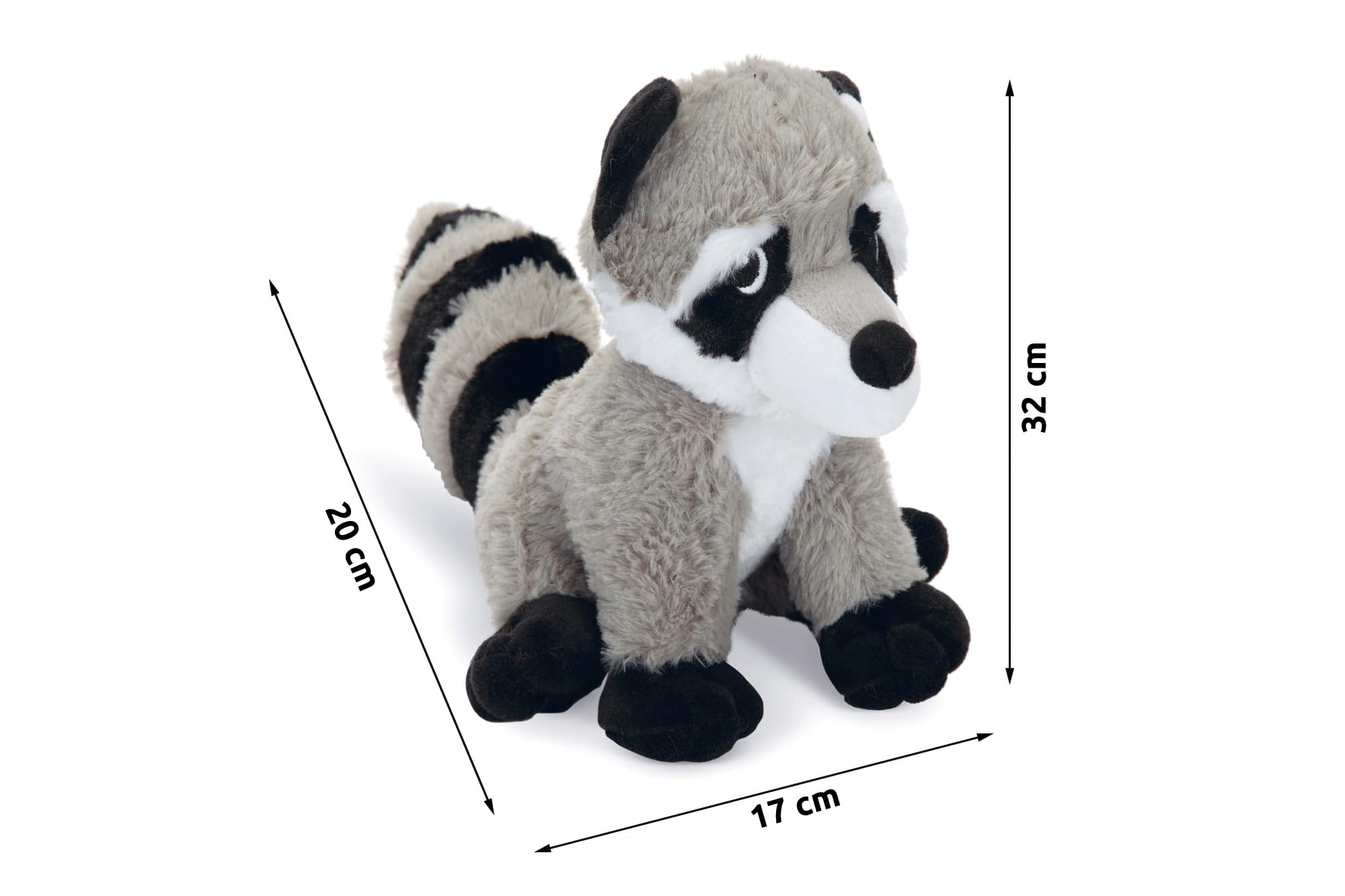 karlie-waschb-r-racco-hundespielzeug-pl-sch-grau-17x32x20-cm image 2