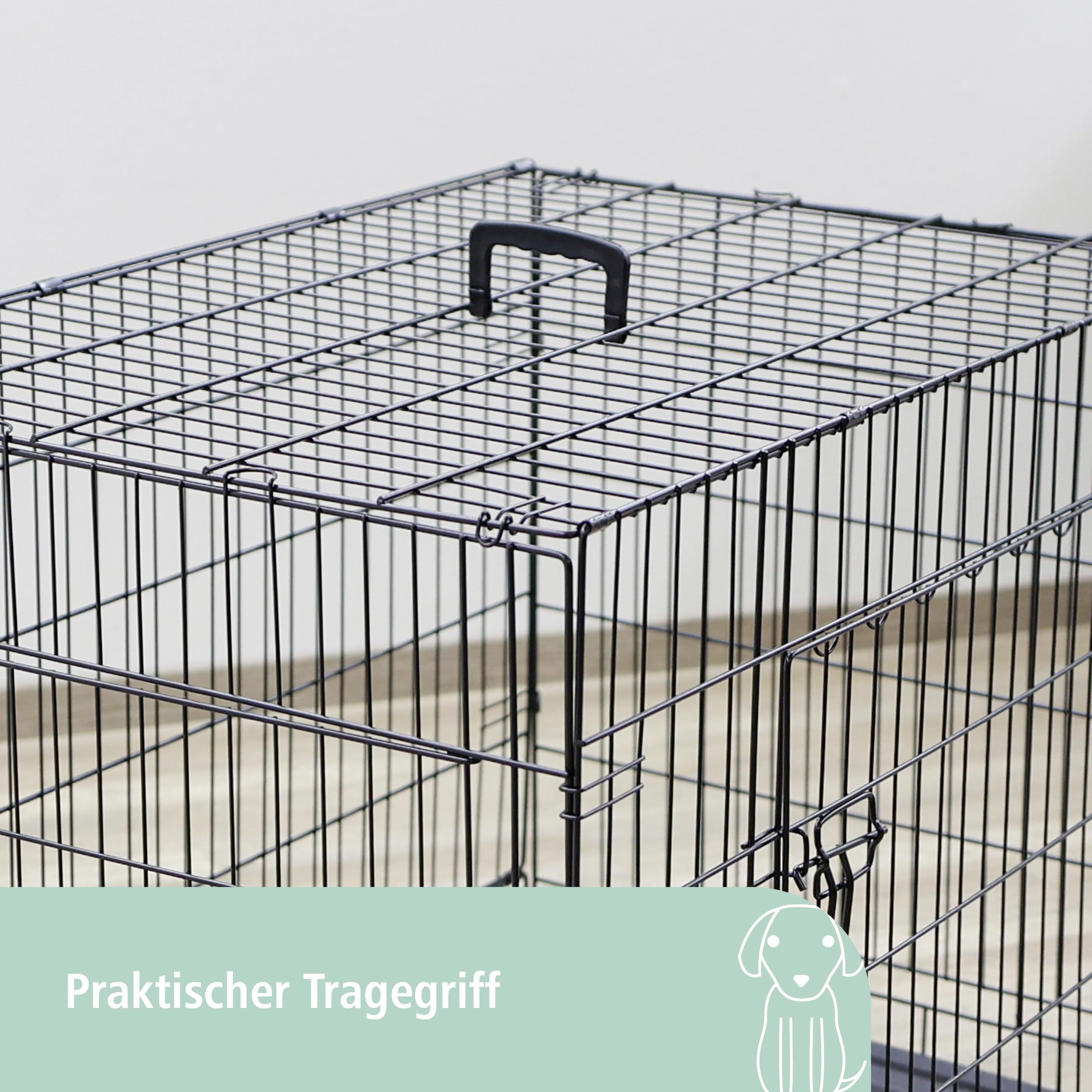 kerbl-pet-gittertransportbox-hund-2-t-rig-schwarz-76x54x64-cm image 5
