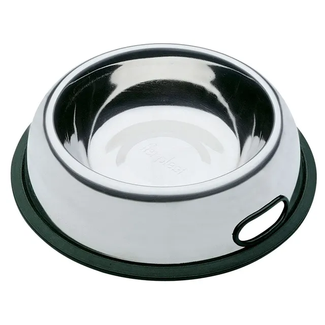 ferplast-nova-edelstahl-napf-hund-katze-mit-griff-rutschfest image 1