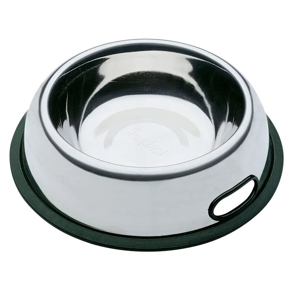ferplast-nova-edelstahl-napf-hund-katze-mit-griff-rutschfest image 1