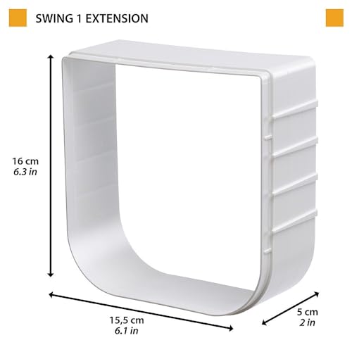 ferplast-swing-1-extension-verl-ngerungstunnel-5-cm-grau-f-r-katzenklappe image 5