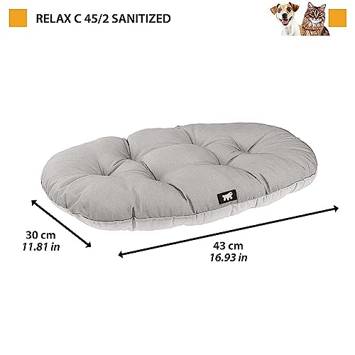ferplast-relax-45-hundekissen-hundesofa-43-x-30-cm-grau-baumwolle-mit-sanitized- image 8