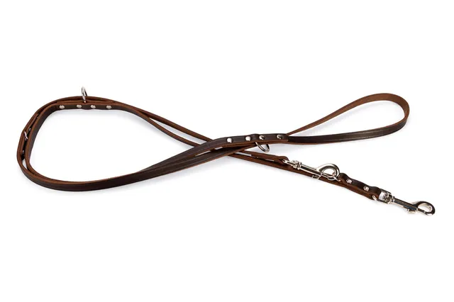 karlie-rondo-f-hrleine-genietet-f-r-hunde-braun-240-cm-x-12-mm image 1