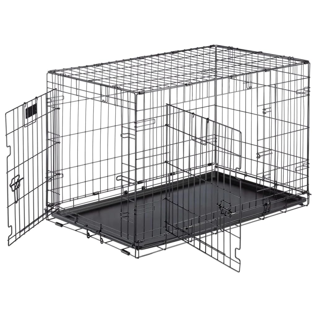 ferplast-dog-inn-90-faltbare-hundebox-metall-schwarz-92-7-x-58-1-x-h-62-5-cm image 4