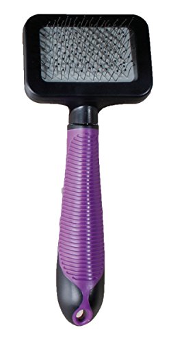 karlie-zupfb-rste-mit-griff-f-r-katze-s-lila-schwarz-katzenb-rste-7-5-x-7-x-4-cm image 3