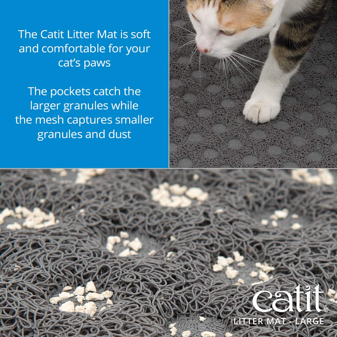 catit-einstreuauffangmatte-f-r-katzentoiletten-60-x-90-cm-grau image 2