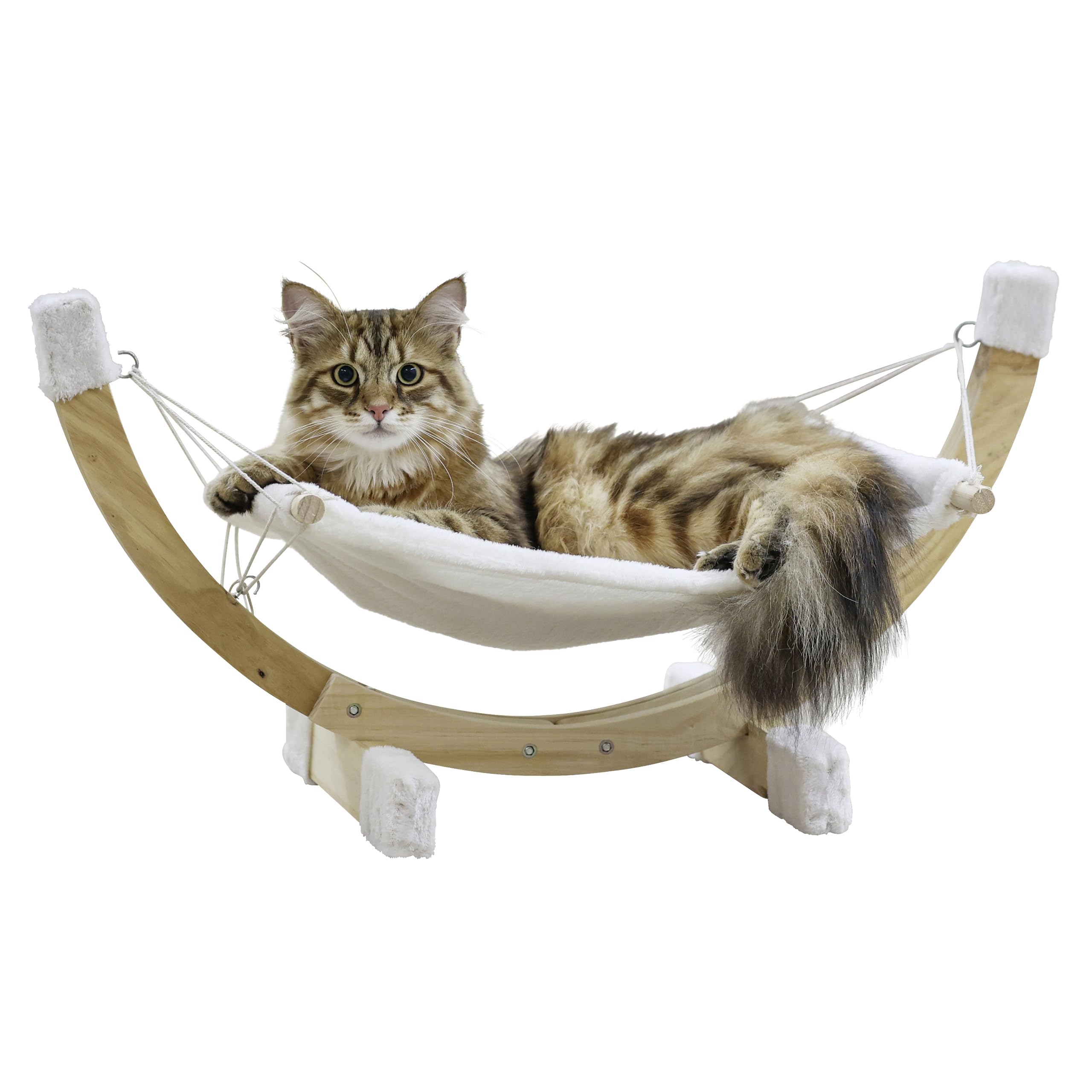 kerbl-pet-h-ngematte-siesta-2-0-katzenbett-braun-61-x-37-x-29-cm-holz-leinen image 3