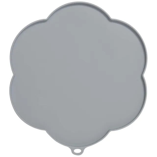 catit-silikonmatte-blume-30-cm-grau-wasserdichte-unterlage-f-r-trinkbrunnen image 1