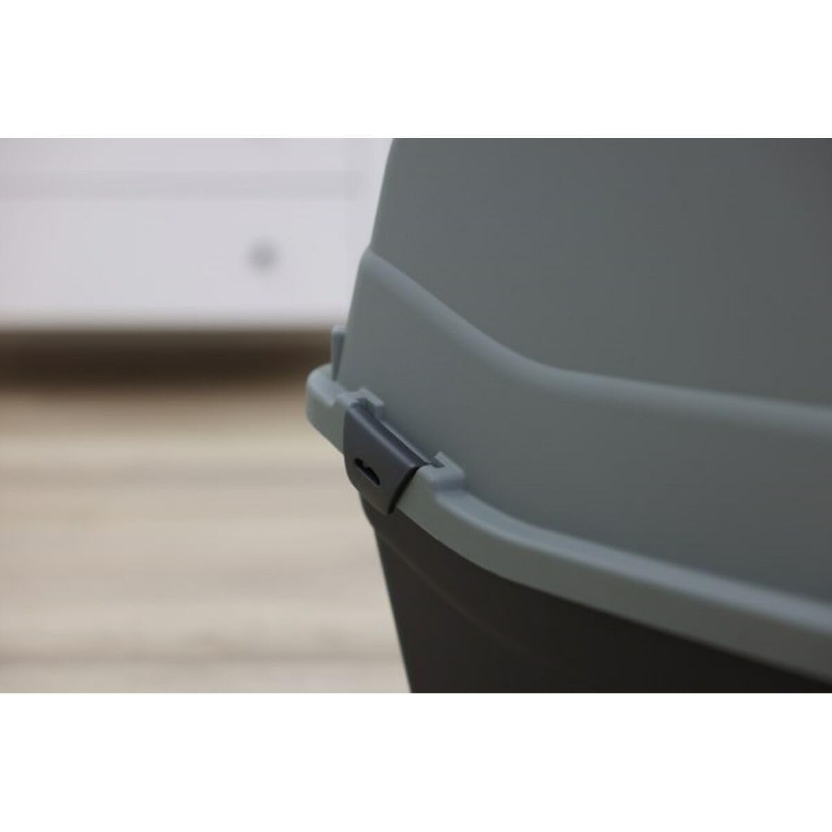 kerbl-pet-emma-eco-katzentoilette-mit-haube-schwarz-blau-57-x-39-x-41-cm-mit-fil image 3