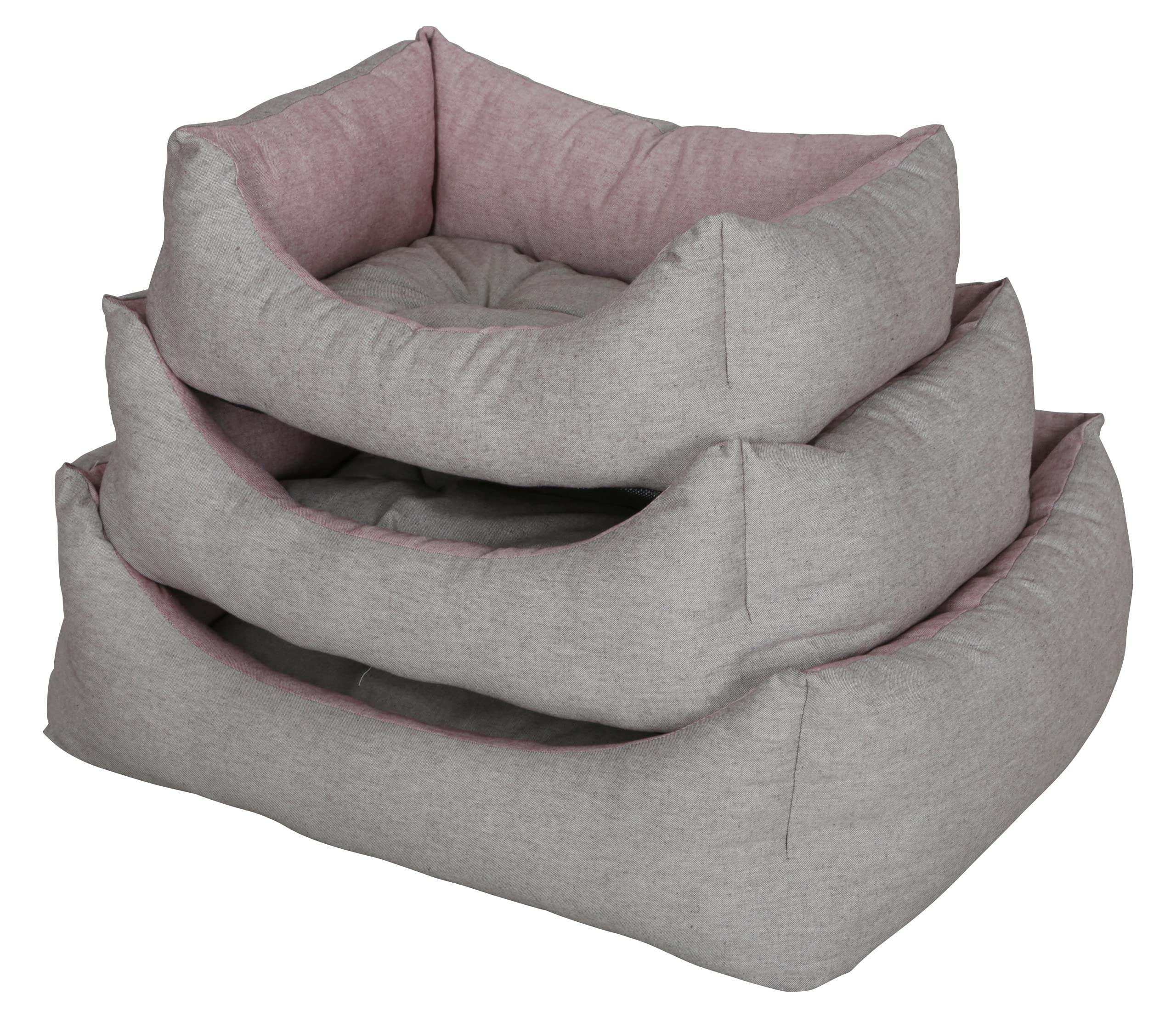 kerbl-pet-kuschelbett-golden-45x60x21-cm-rot-braun image 5