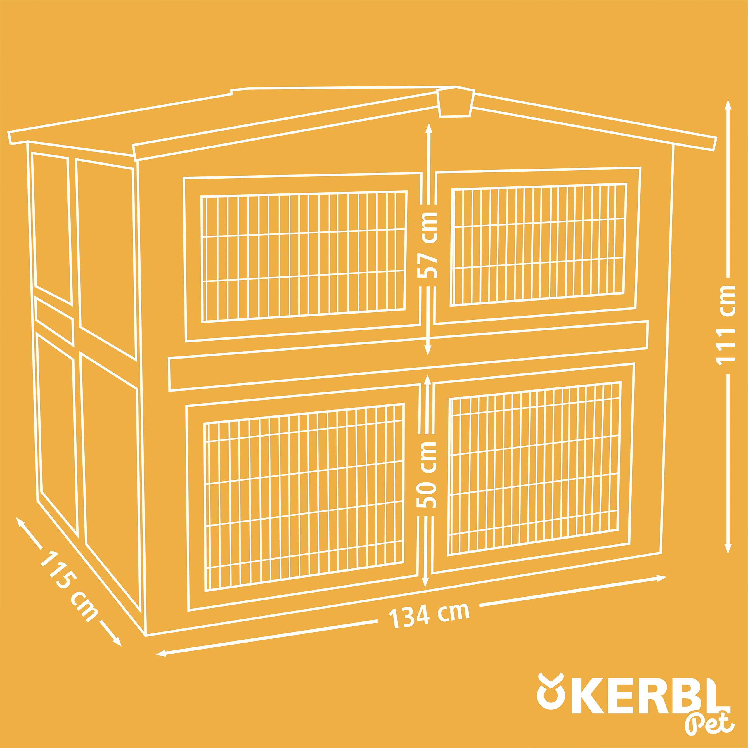 kerbl-pet-nagerstall-suite-134-x-115-x-111-cm-holz-kaninchenstall-hasenstall image 7