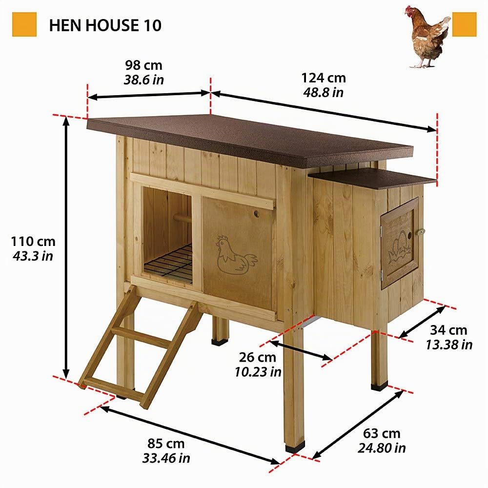 ferplast-hen-house-10-h-hnerstall-aus-fsc-holz-f-r-ca-4-h-hner-124x98x110-cm image 2