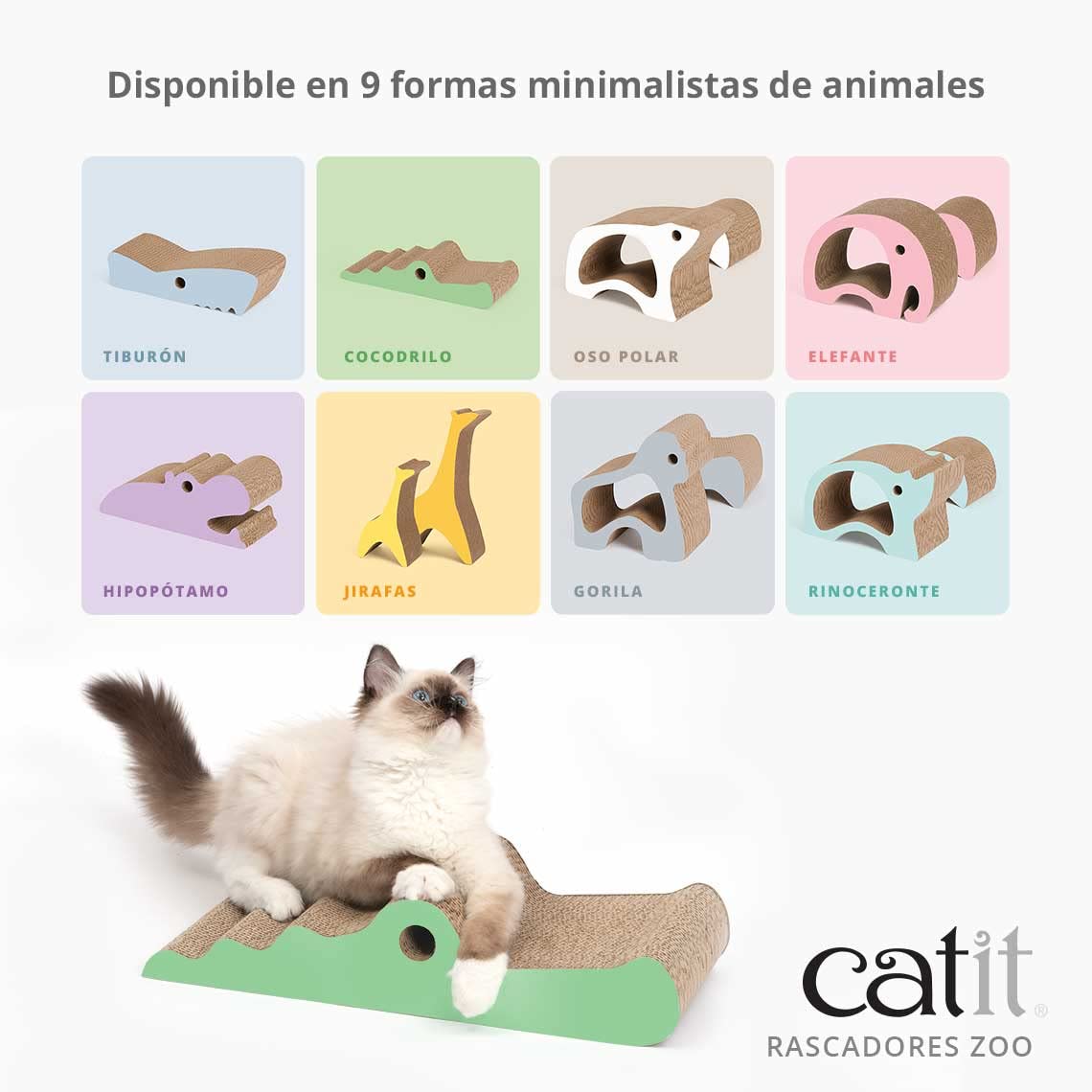 catit-zoo-elefant-2-in-1-kratzbaum-rosa-aus-wellpappe image 3
