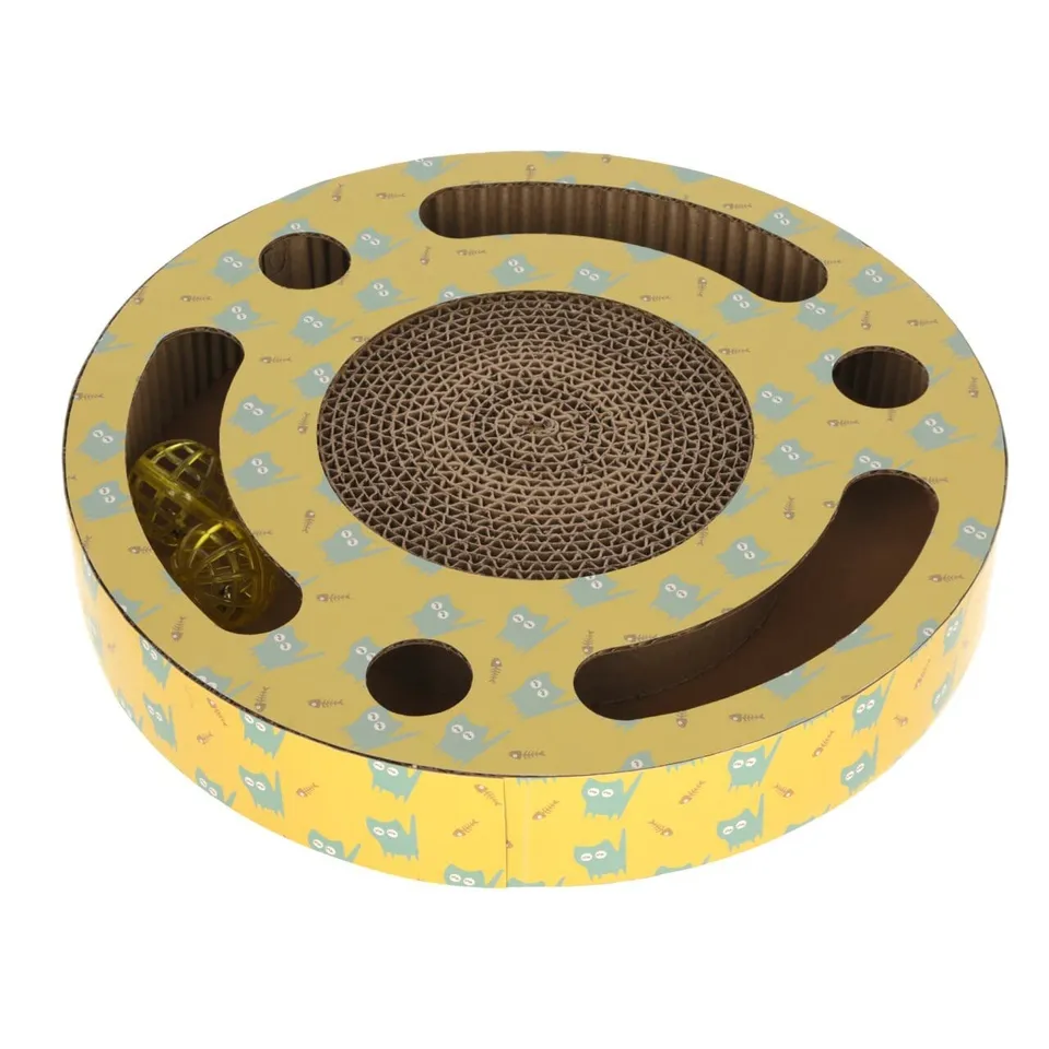 kerbl-pet-katzenkratzbrett-jokey-34x5-5-cm-aus-pappe-kratzbrett-mit-catnip image 1