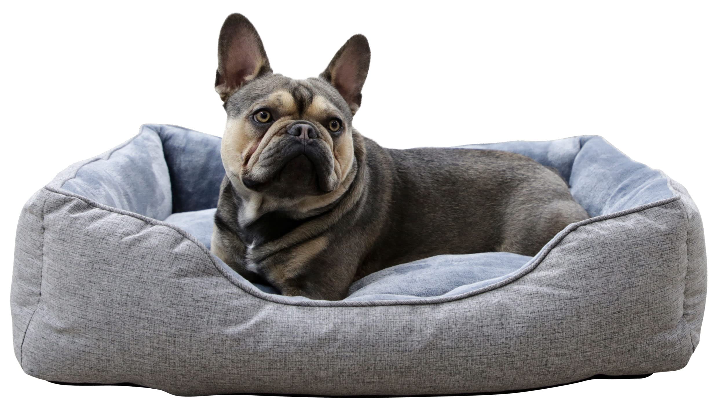 kerbl-pet-kuschelbett-marie-hundebett-grau-61-x-48-cm-mit-wendekissen image 5