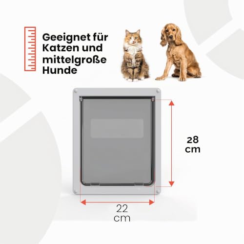 kerbl-dog-mate-215-verschlie-bare-hundeklappe-f-r-mittelgro-e-hunde-wei image 8