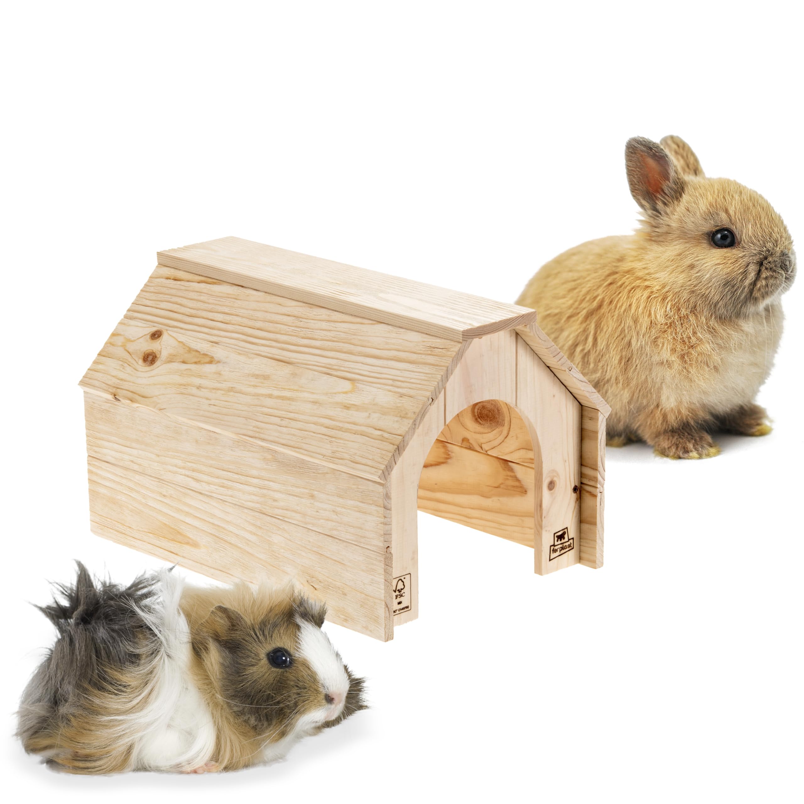 ferplast-hidda-l-kleintierhaus-aus-fsc-holz-39-x-28-x-h-25-cm image 4