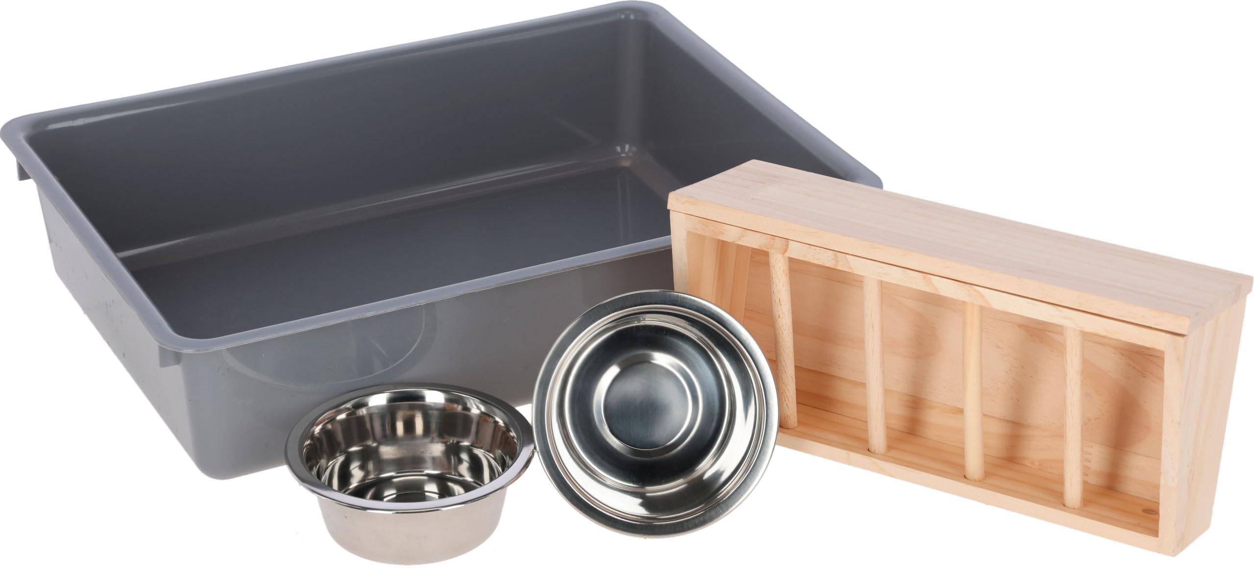 kerbl-pet-buddel-und-futterstation-70x36x24-cm-kiefernholz-mit-raufe-und-n-pfen image 2