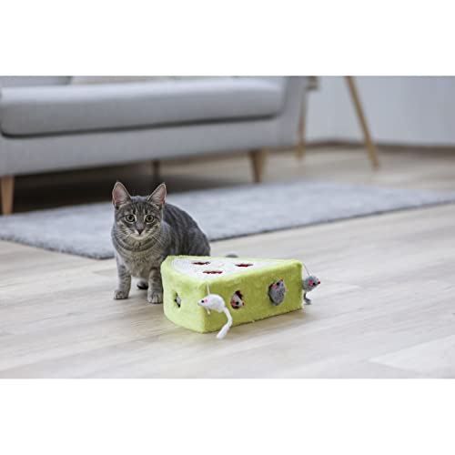 kerbl-pet-sisalspielzeug-cheesy-katzenspielzeug-28-x-28-x-10-cm-mit-spielm-usen image 6