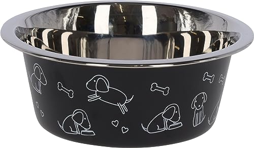 kerbl-pet-edelstahlnapf-mit-motiv-schwarz-900-ml-hundenapf image 5