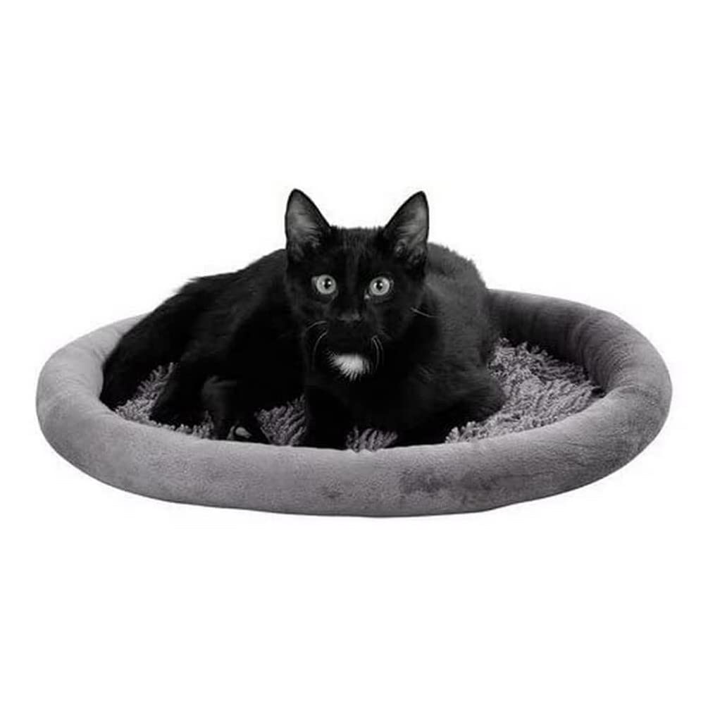 kerbl-pet-kuschelbett-sweety-hundebett-katzenbett-grau-48-x-40-x-4-cm image 1