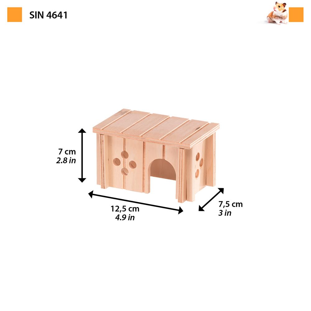 ferplast-sin-4641-kleintierhaus-xs-12-5-x-7-5-x-h-7-cm-holzhaus-f-r-hamster image 3