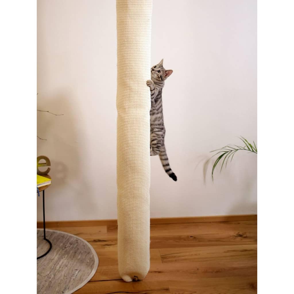 kerbl-pet-klettersack-climber-f-r-katzen-beige-16-cm-h-he-240-cm-sisal-deckenmon image 3