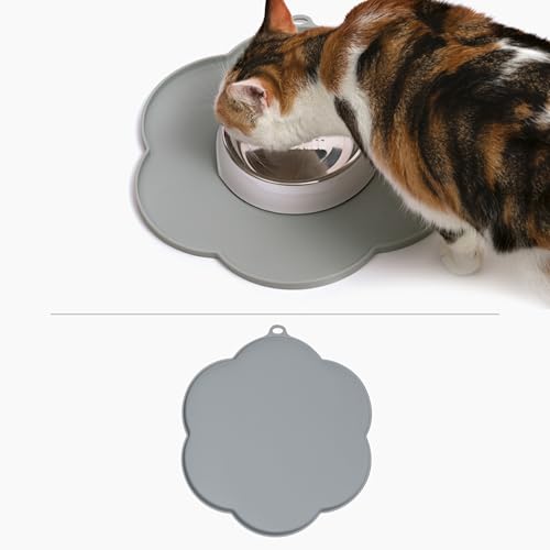 catit-silikonmatte-blume-30-cm-grau-wasserdichte-unterlage-f-r-trinkbrunnen image 8