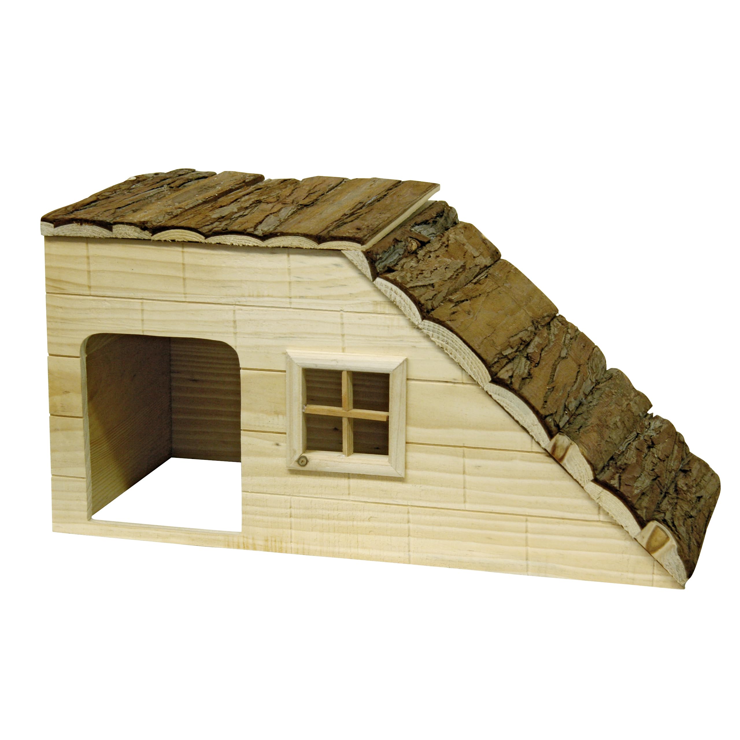kerbl-pet-nagerhaus-nature-mit-rampe-kleintierhaus-holz-50-x-25-x-25-cm image 1