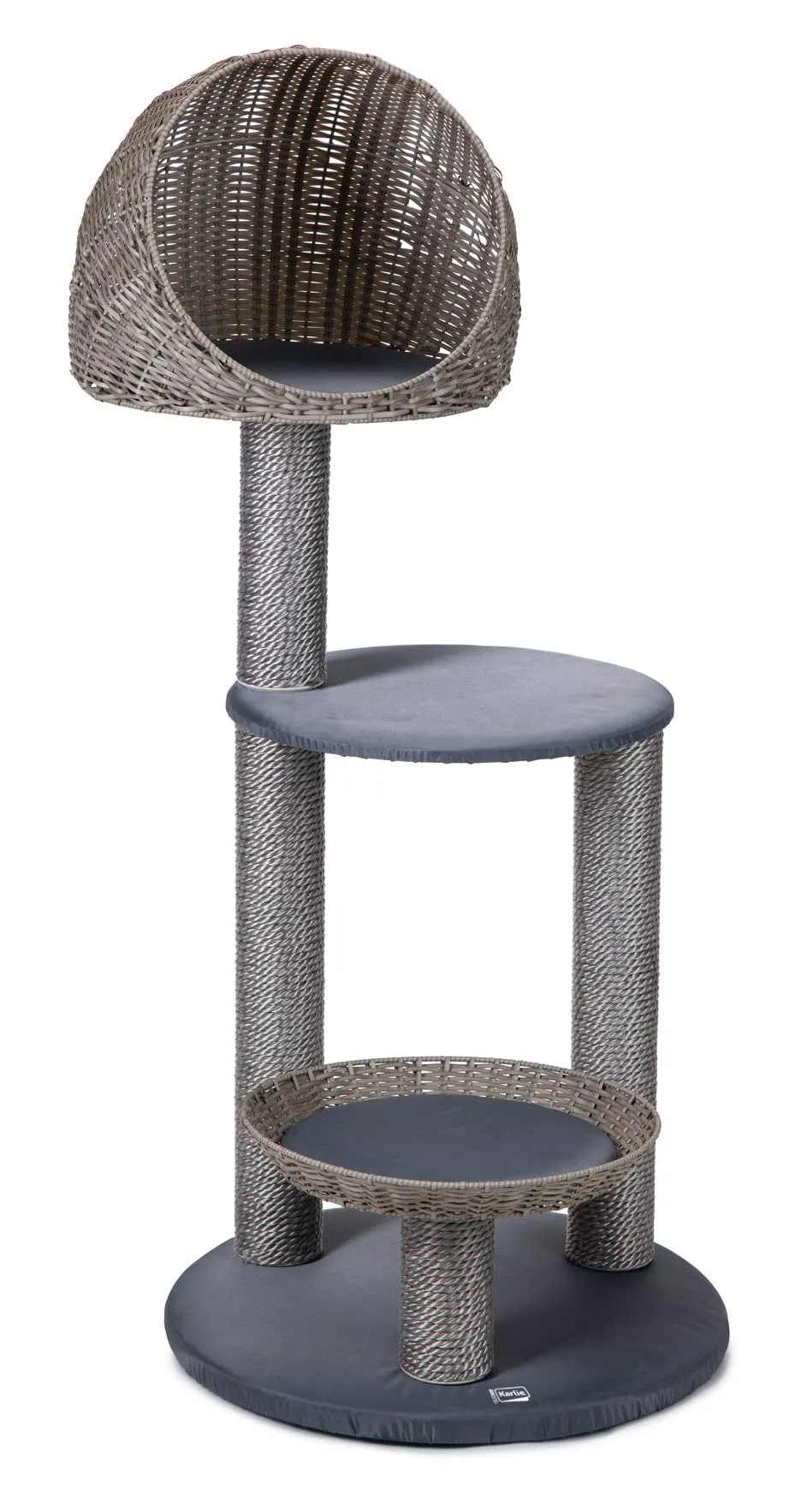 karlie-rixy-outdoor-kratzbaum-56x56x129-5-cm-grau-polyrattan image 1