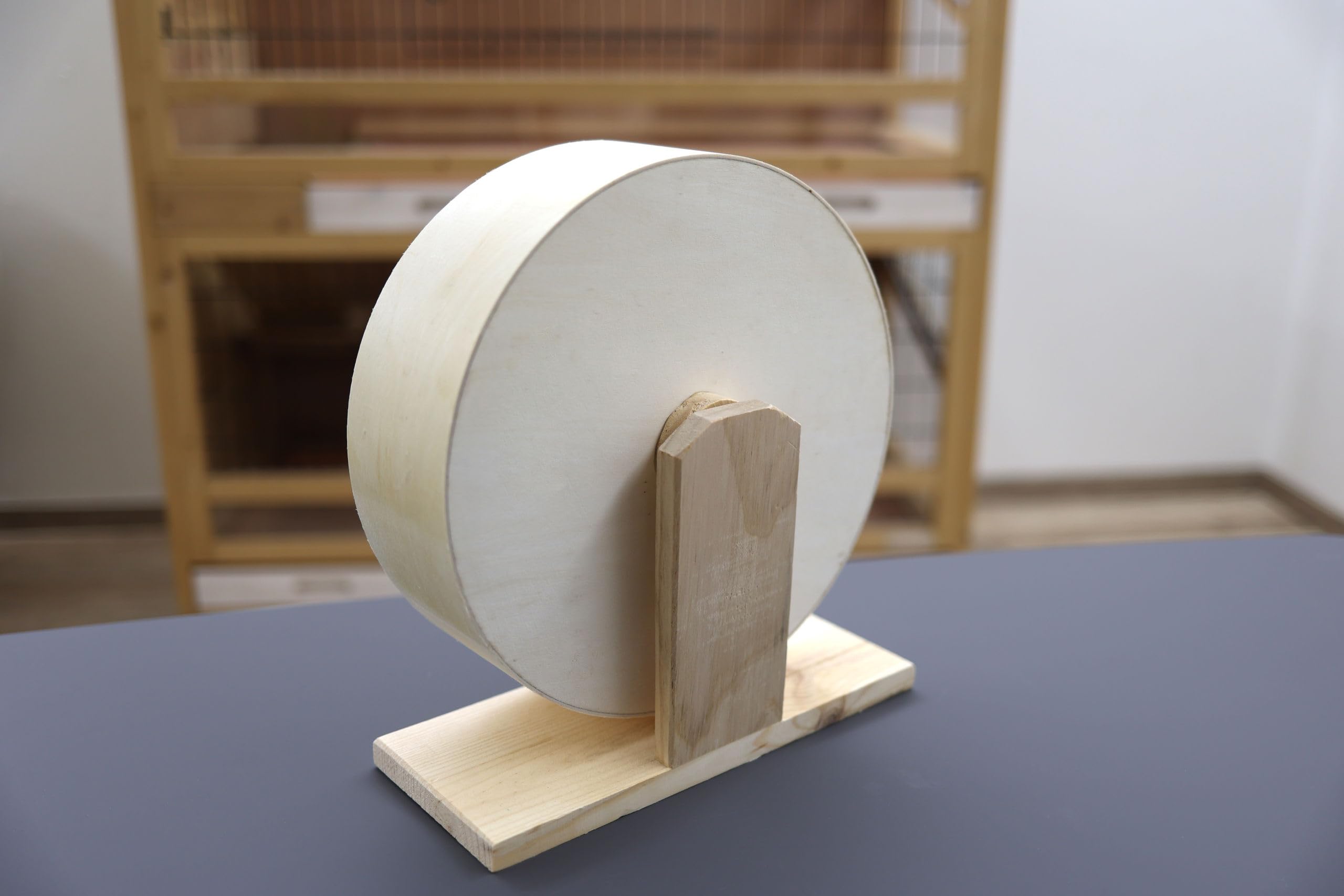 kerbl-pet-hamsterlaufrad-holz-29-cm-mit-korklauffl-che-geschlossen image 4