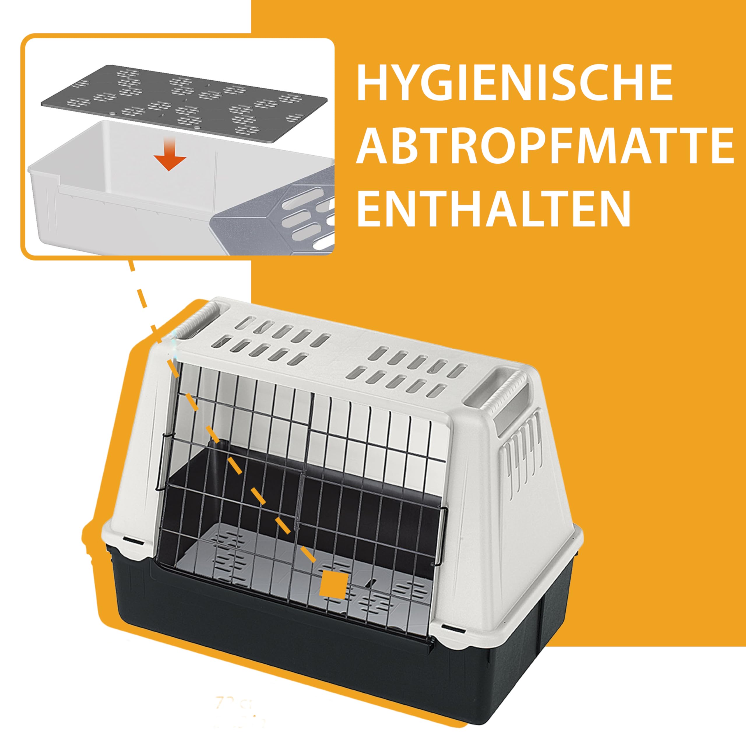 ferplast-atlas-car-mini-hundebox-auto-mit-l-ftungsgitter-72-x-41-x-h-51-cm image 7