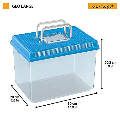 ferplast-geo-large-tank-6-liter-30x20x20-3-cm-blau-aquarium-kleintierbox image 7