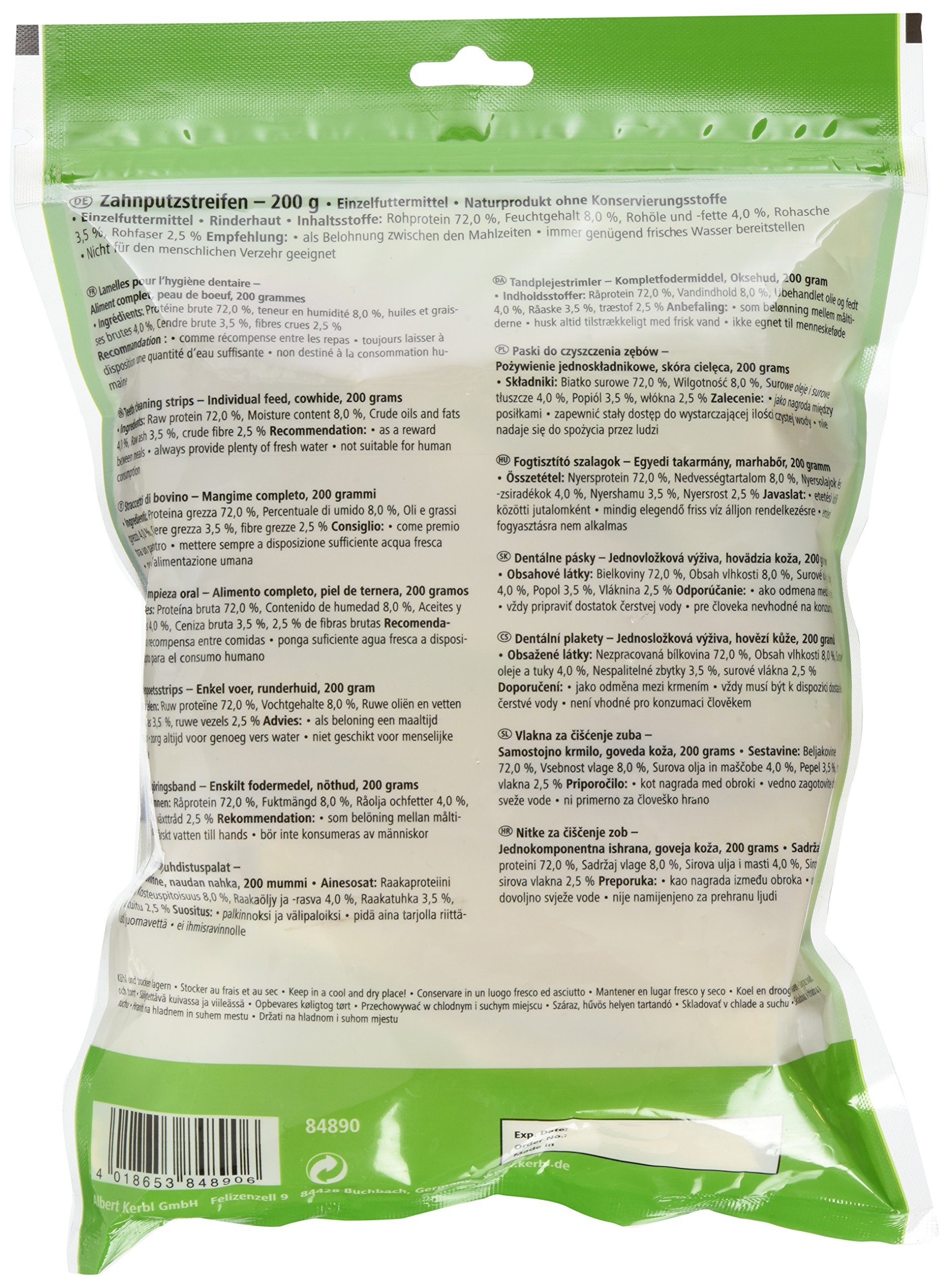 kerbl-pet-zahnputzstreifen-200-g-aus-rinderhaut image 2