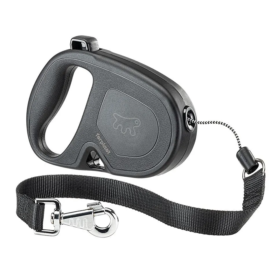ferplast-flippy-one-rollleine-kordel-5-m-f-r-gro-e-hunde-bis-35-kg-schwarz image 1
