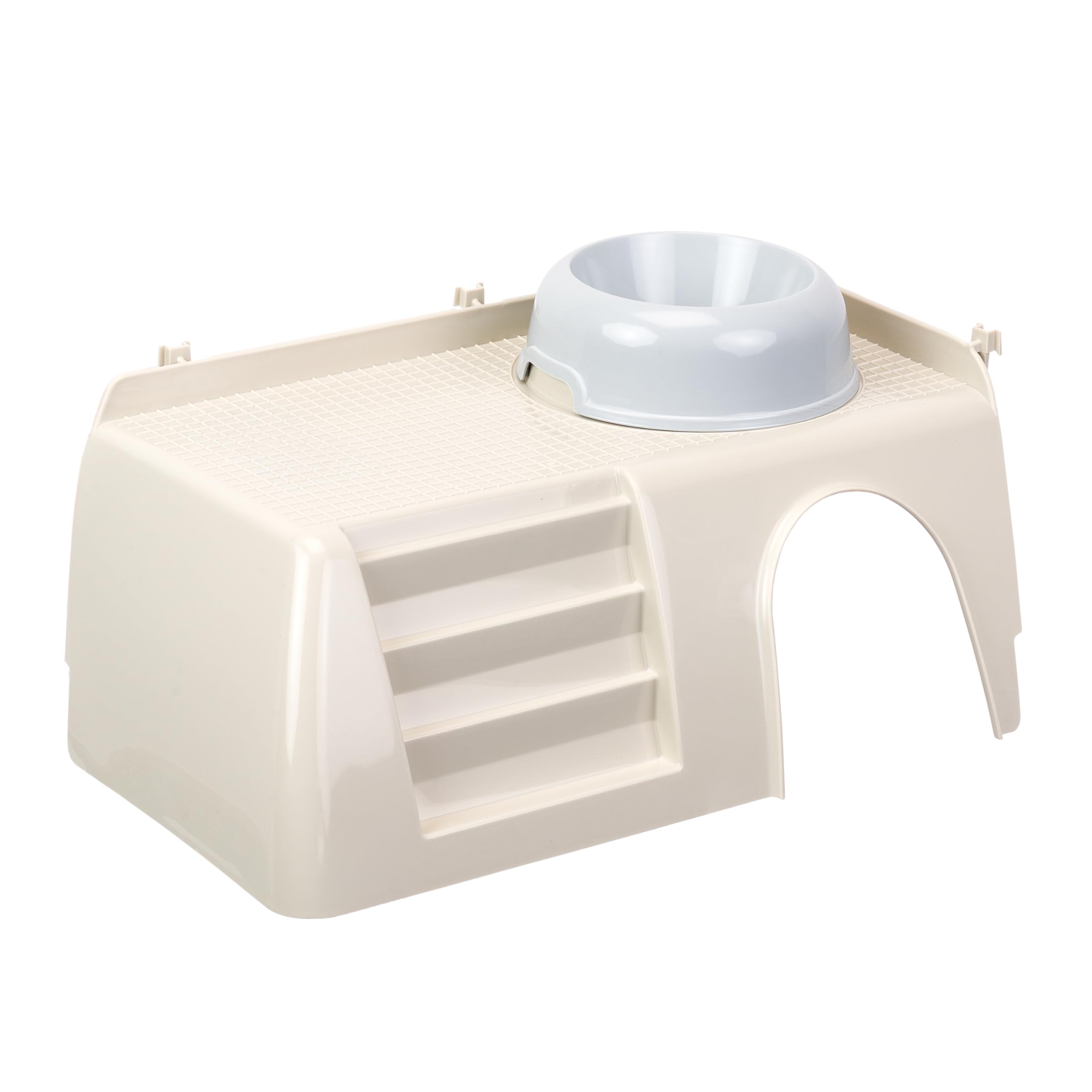 ferplast-madriguera-pub-deluxe-holzhaus-grau-l-22-x-b-15-x-h-40-cm-f-r-kaninchen image 3
