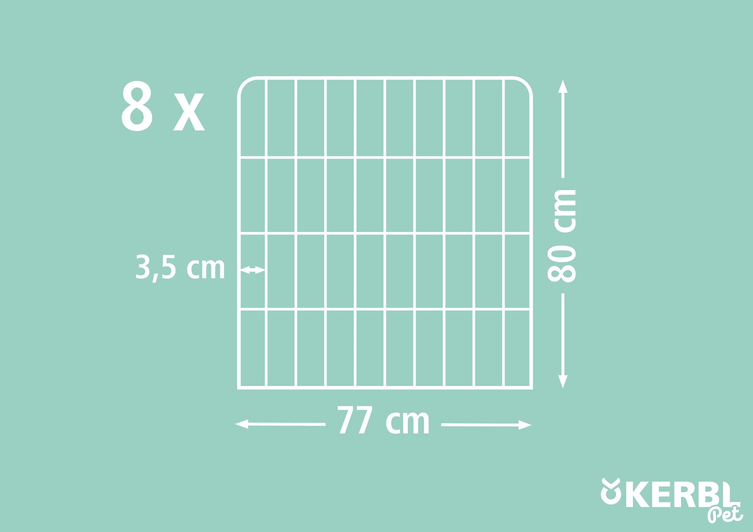 kerbl-80577-hunde-und-welpengehege-80x77-cm-8-elemente-mit-t-r image 3