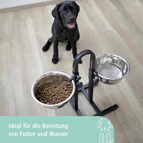kerbl-pet-futterbar-mit-2x2800ml-edelstahln-pfen-h-henverstellbar-bis-45-cm image 8