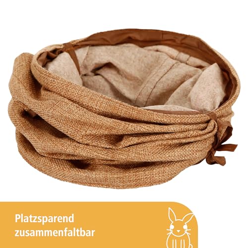 kerbl-pet-nagertunnel-spieltunnel-leinen-braun-50-cm-x-18-cm-3-eing-nge image 8